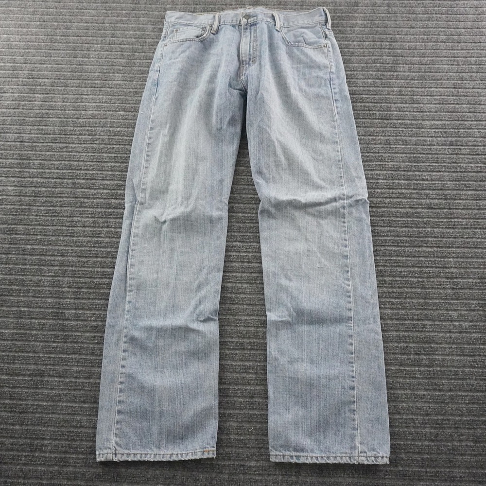 Levi's 569 Loose Straight Leg Jeans Mens 34x36 Light Blue Denim